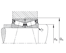 圓錐滾子軸承 JK0S040, 整體圓錐滾子軸承，單側(cè)唇密封，直徑系列 0