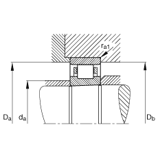 圓柱滾子軸承 N1010-K-M1-SP, 浮動(dòng)軸承，帶錐孔，錐度 1:12，可分離，帶保持架，減少的徑向內(nèi)部游隙，加嚴(yán)公差