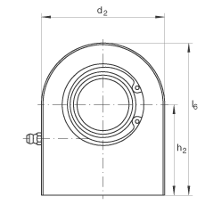 液壓桿端軸承 GF40-DO, 根據(jù) DIN ISO 12 240-4 標(biāo)準(zhǔn)，帶焊接面，需維護(hù)